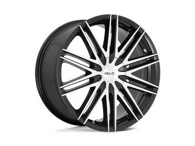 HELO HE880 Gloss Black Machined Face 5-Lug Wheel; 17x7.5; 42mm Offset (87-90 Dakota)