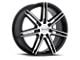 HELO HE884 Gloss Black with Machined Face 5-Lug Wheel; 20x8; 45mm Offset (87-90 Dakota)