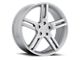 HELO HE885 Silver 5-Lug Wheel; 20x8.5; 38mm Offset (87-90 Dakota)