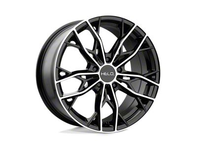 HELO HE907 Gloss Black Machined 5-Lug Wheel; 17x7; 38mm Offset (87-90 Dakota)