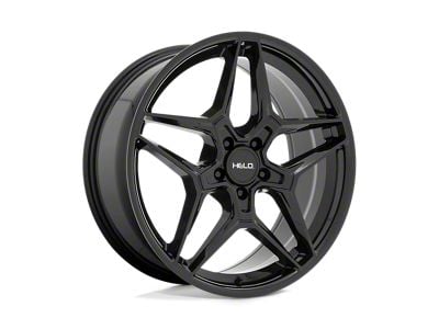 HELO HE919 Gloss Black 5-Lug Wheel; 18x8; 40mm Offset (87-90 Dakota)