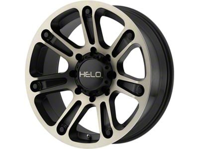 HELO HE904 Satin Black Machined with Dark Tint 6-Lug Wheel; 20x9; -12mm Offset (19-25 RAM 1500)