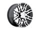 HELO HE835 Gloss Black Machined 6-Lug Wheel; 17x8; 0mm Offset (24-25 Ranger)