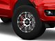 HELO HE900 Gloss Black Machined 6-Lug Wheel; 17x9; -12mm Offset (19-23 Ranger)