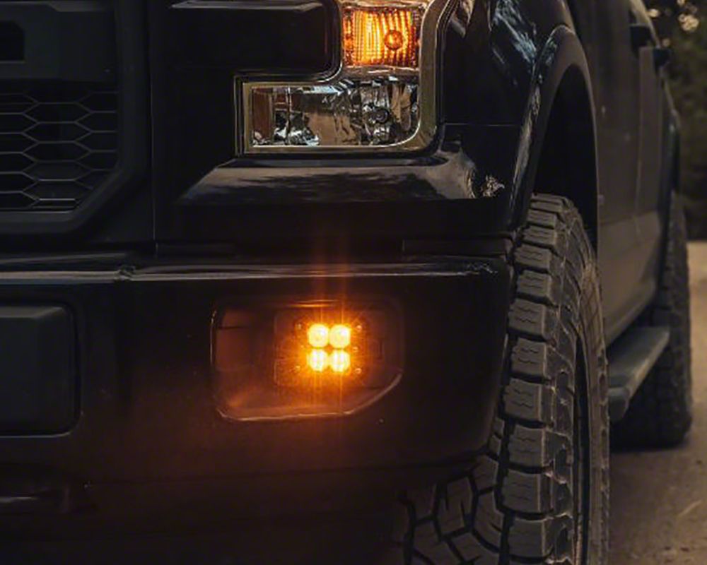 Heretic Studios F-150 Series 8 LED Fog Light Kit; Amber Lens 56018 (15 ...