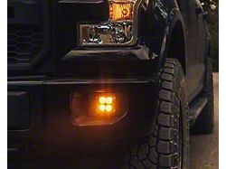 Heretic Studios Series 8 LED Fog Light Kit; Amber Lens (15-20 F-150, Excluding Raptor)