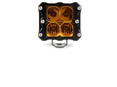 Heretic Studios 4-Inch Amber LED Pod Light; Spot Beam (Universal; Some Adaptation May Be Required)