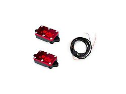 Heretic Studios Rock Light Kit; Red; 2-Pack (Universal; Some Adaptation May Be Required)