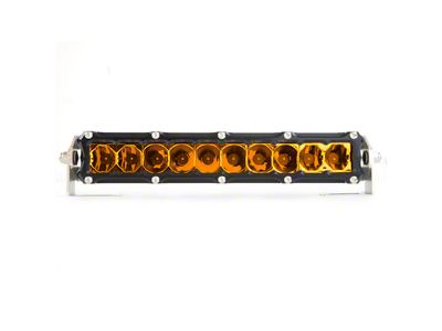 Heretic Studios 10-Inch Amber LED Light Bar; Spot Beam (Universal; Some Adaptation May Be Required)