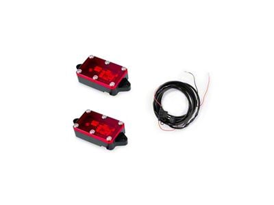 Heretic Studios Rock Light Kit; Red; 2-Pack (Universal; Some Adaptation May Be Required)