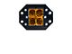 Heretic Studios Quattro Flush Mount Amber LED Pod Lights; Spot Beam (Universal; Some Adaptation May Be Required)