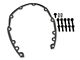 Holley Cast Aluminum Timing Chain Cover; Black Finish (99-06 V8 Silverado 1500)