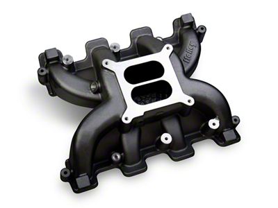 Holley GM LS3/L92 Dual Plane Carbureted Intake Manifold; Black (07-08 6.2L Sierra 1500 Denali)