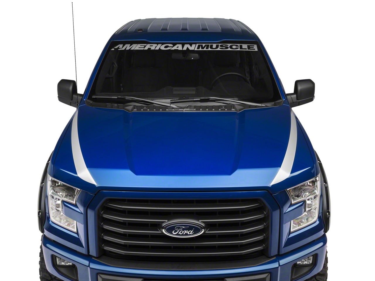 SEC10 F-150 Silver Hood Accent Decals T530863 (15-20 F-150)