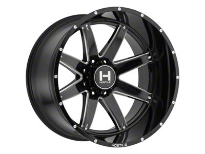 Hostile Alpha Blade Cut 8-Lug Wheel; 20x12; -44mm Offset (01-06 Sierra 3500 HD SRW)