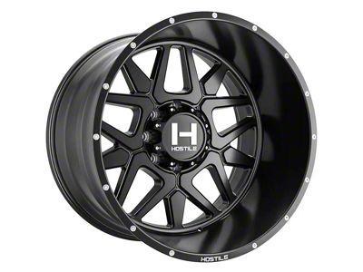 Hostile Diablo Asphalt 8-Lug Wheel; 24x14; -76mm Offset (01-06 Sierra 3500 HD SRW)