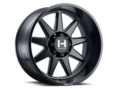 Hostile Omega Asphalt 8-Lug Wheel; 24x12; -44mm Offset (01-06 Sierra 3500 HD SRW)