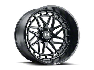 Hostile Reaper Asphalt 8-Lug Wheel; 24x14; -76mm Offset (01-06 Sierra 3500 HD SRW)