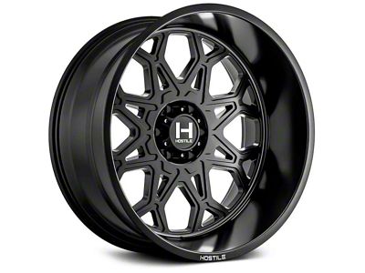 Hostile Anvil Asphalt 8-Lug Wheel; 20x9; 0mm Offset (01-06 Silverado 3500 HD SRW)