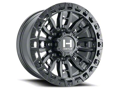 Hostile Crandon Asphalt 8-Lug Wheel; 18x9; 12mm Offset (01-06 Silverado 3500 HD SRW)