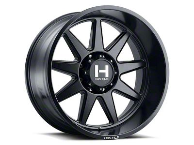 Hostile Omega Asphalt 8-Lug Wheel; 20x12; -44mm Offset (01-06 Silverado 3500 HD SRW)