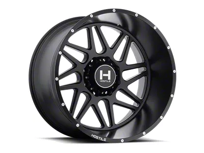 Hostile Sprocket Asphalt 8-Lug Wheel; 20x9; 10mm Offset (01-06 Silverado 3500 HD SRW)