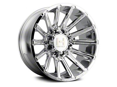 Hostile Typhoon Armor Plated 8-Lug Wheel; 20x12; -44mm Offset (01-06 Silverado 3500 HD SRW)