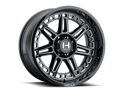 Hostile Lunatic Blade Cut 8-Lug Wheel; 24x14; -76mm Offset (03-09 RAM 2500)