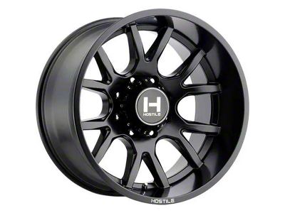 Hostile Rage Asphalt 8-Lug Wheel; 22x10; -25mm Offset (03-09 RAM 2500)