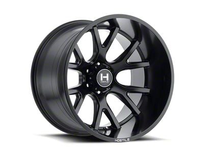 Hostile Rage Asphalt 8-Lug Wheel; 24x14; -76mm Offset (03-09 RAM 2500)