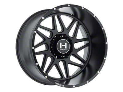 Hostile Sprocket Asphalt 8-Lug Wheel; 22x12; -44mm Offset (03-09 RAM 2500)