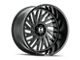 Hostile Syclone Asphalt 8-Lug Wheel; 24x12; -44mm Offset (03-09 RAM 2500)