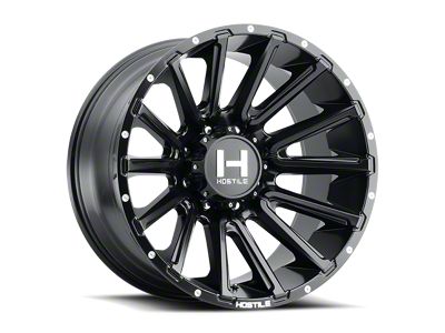 Hostile Typhoon Asphalt 8-Lug Wheel; 20x12; -44mm Offset (03-09 RAM 3500 SRW)