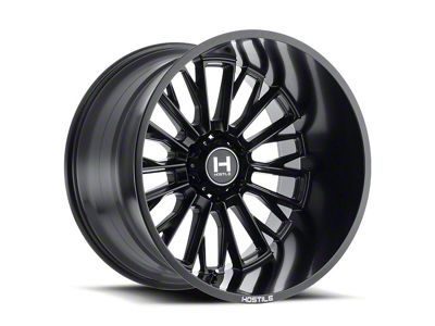 Hostile Fury Asphalt 6-Lug Wheel; 22x14; -76mm Offset (07-13 Sierra 1500)