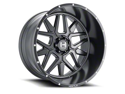 Hostile Diablo Asphalt 8-Lug Wheel; 24x14; -76mm Offset (11-14 Sierra 2500 HD)