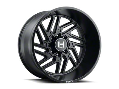 Hostile Jigsaw Asphalt 8-Lug Wheel; 24x14; -76mm Offset (11-14 Sierra 2500 HD)