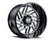 Hostile Jigsaw Blade Cut 8-Lug Wheel; 24x12; -44mm Offset (11-14 Sierra 2500 HD)