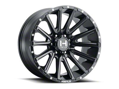 Hostile Typhoon Asphalt 8-Lug Wheel; 24x12; -44mm Offset (11-14 Sierra 3500 HD SRW)