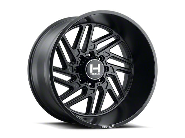 Hostile Jigsaw Asphalt 6-Lug Wheel; 20x12; -44mm Offset (07-13 Silverado 1500)