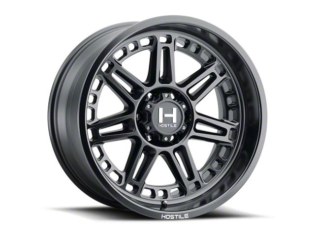 Hostile Lunatic Asphalt 6-Lug Wheel; 22x12; -44mm Offset (07-13 Silverado 1500)