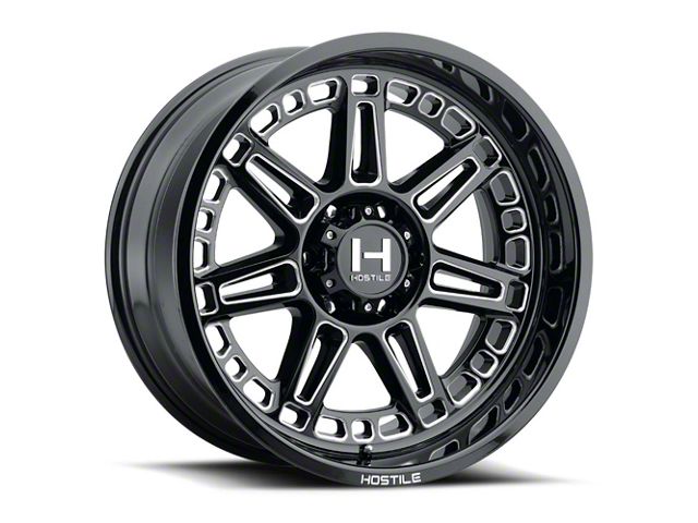 Hostile Lunatic Blade Cut 6-Lug Wheel; 20x10; -19mm Offset (07-13 Silverado 1500)