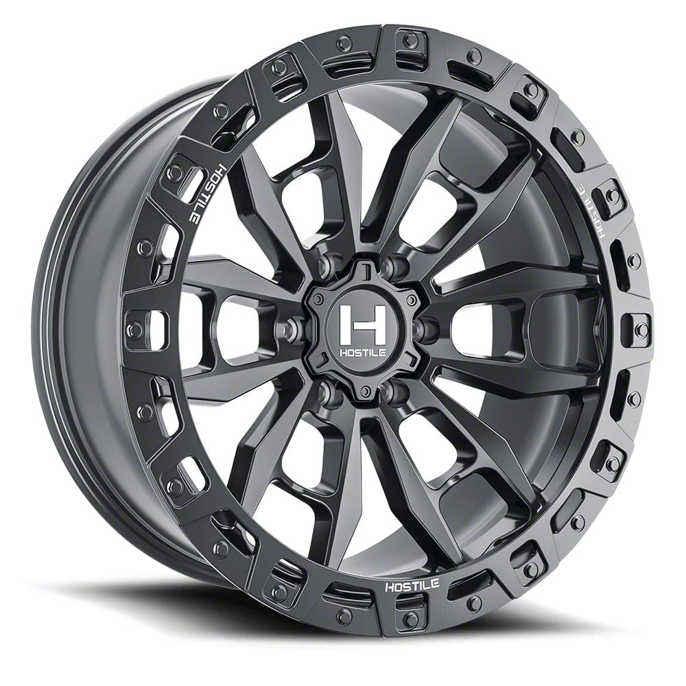 Hostile Silverado 2500 Crandon Asphalt 8-Lug Wheel; 18x9; 12mm Offset ...