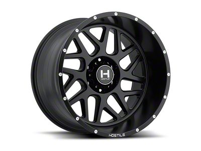 Hostile Sprocket Asphalt 8-Lug Wheel; 22x10; -25mm Offset (11-14 Silverado 2500 HD)