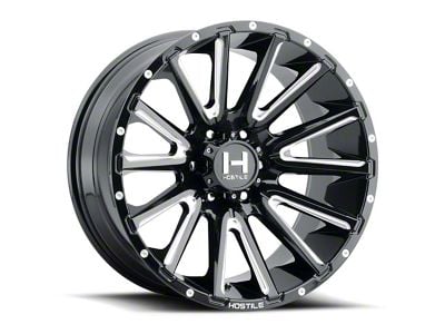 Hostile Typhoon Blade Cut 8-Lug Wheel; 24x12; -44mm Offset (11-14 Silverado 2500 HD)