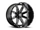 Hostile Alpha Blade Cut 8-Lug Wheel; 22x10; -25mm Offset (11-14 Silverado 3500 HD SRW)