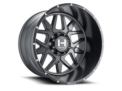 Hostile Diablo Asphalt 8-Lug Wheel; 20x10; -19mm Offset (11-14 Silverado 3500 HD SRW)