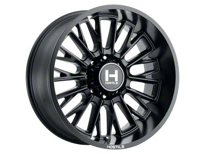 Hostile Fury Asphalt 8-Lug Wheel; 20x9; 0mm Offset (11-14 Silverado 3500 HD SRW)