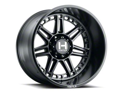 Hostile Lunatic Asphalt 8-Lug Wheel; 20x10; -19mm Offset (11-14 Silverado 3500 HD SRW)