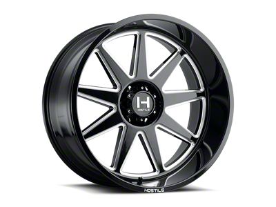 Hostile Omega Blade Cut 8-Lug Wheel; 20x12; -44mm Offset (11-14 Silverado 3500 HD SRW)