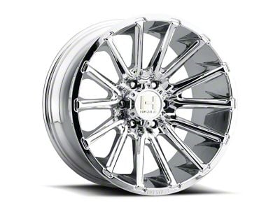 Hostile Typhoon Armor Plated 8-Lug Wheel; 22x10; -25mm Offset (11-14 Silverado 3500 HD SRW)